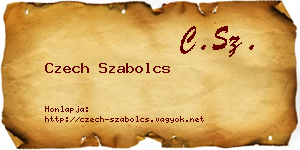 Czech Szabolcs névjegykártya